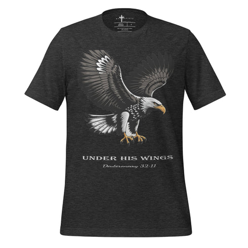 Under His Wings Christian Bible Verse T-Shirt
